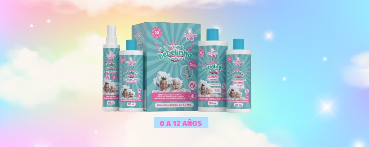 Kit Cabello y cuerpo Kids Algodon Dulce Biointinto - 💄 COSMÉTICO - Morita | Cosméticos Paraguay