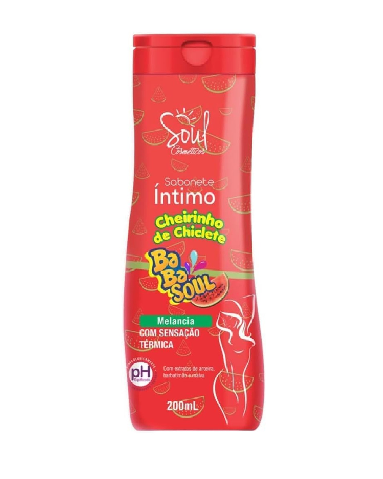 Jabon intimo BabaSoul SANDIA 200ml - 💄 COSMÉTICO - Morita | Cosméticos Paraguay